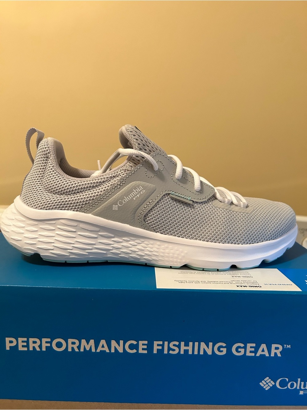Columbia Gray Mesh Athletic Sneaker